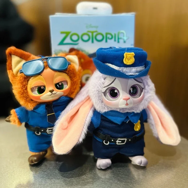 2:2 Hot Zootopia Blind Box Cute Nick Judy Action Figure Zootopia Plush Vinyl Doll Mystery Box Anime Figures Collection Model Toy