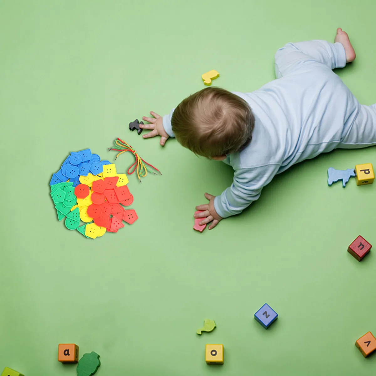 

Button Idea Toy Building Block Kids Fine Motor Skills Colorful Blocks Geometric