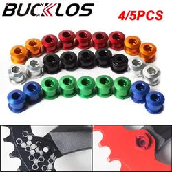 BUCKLOS Bicycle Crankset Bolts 6.5mm 8.5mm Bike Chainring Bolts Aluminum Alloy Bicycle Chainwheel Screw 4PC 5PC MTB Crank Screw