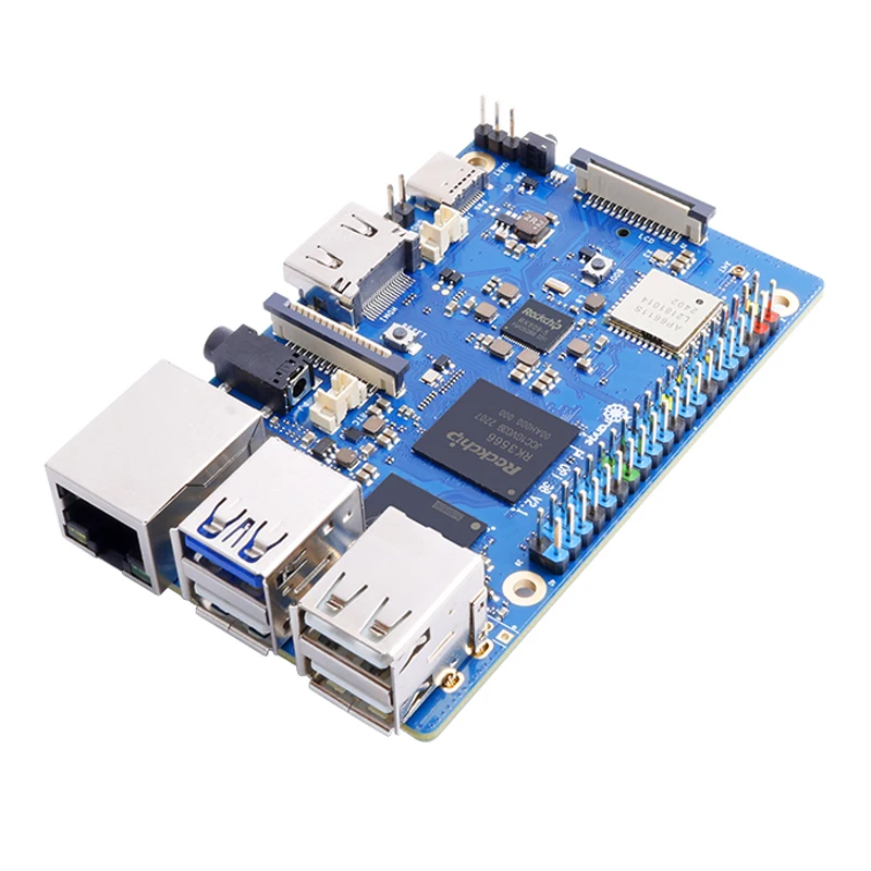 Pi 3B 8gb 4gb 2gb RAM Rockchip RK3566 WiFi5 + BT 5.0 Gigabit LAN Port SBC Running Android Linux OpenHarmony OS Mini Computer