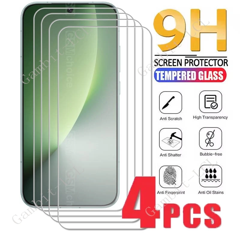 4PCS Tempered Glass…