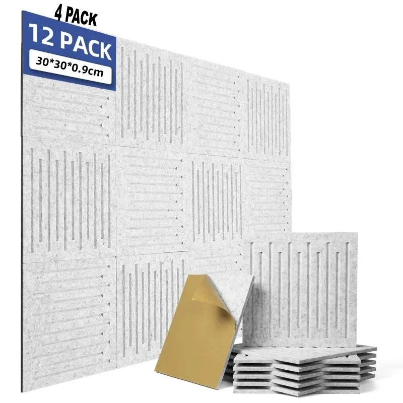 Sound-absorbing Acoustic Soundproof Wall Panel Self Adhesive Felt Cork Bulletin Pin Boards Decorative Wallboard for Home Decor