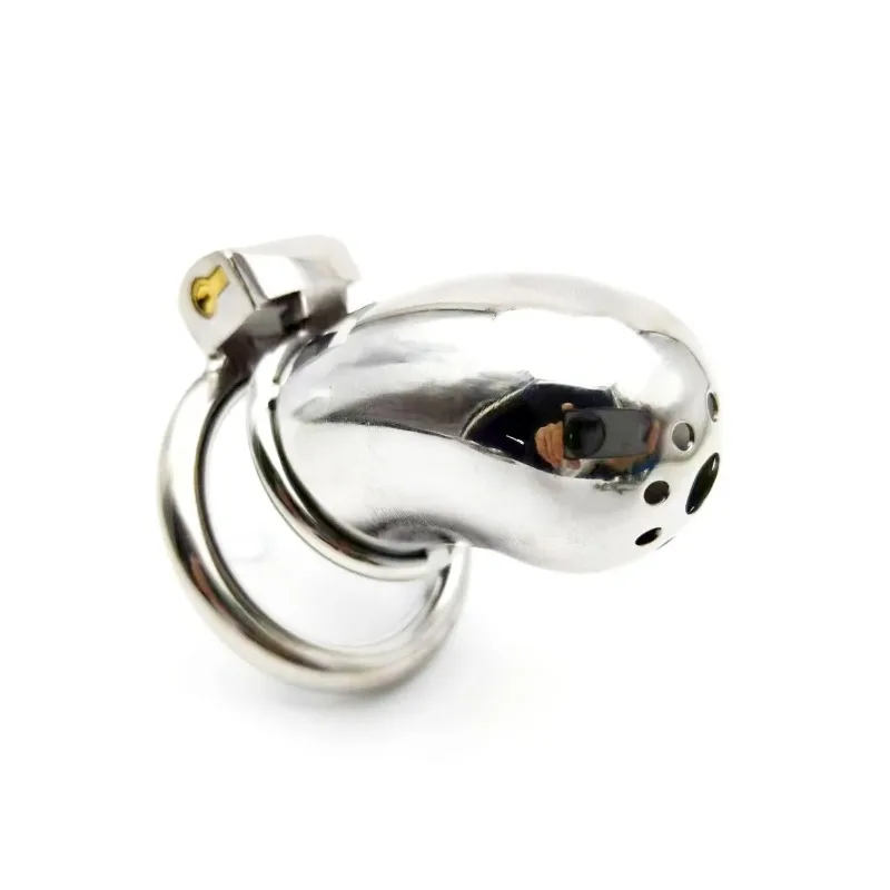 2025 Men's Metal Chastity Cage Bdsm Anti-shedding Restraint Control Cock Ring Erotic Sex Toys for Gay Men