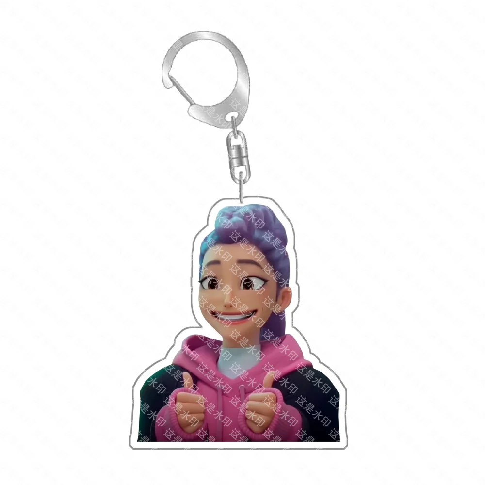 Anime Huntr-x K-Pop Demon Hunters Preorder Keychain - Fan Art Self Made Acrylic Classics Game Collection Toy Charm Girl Gift