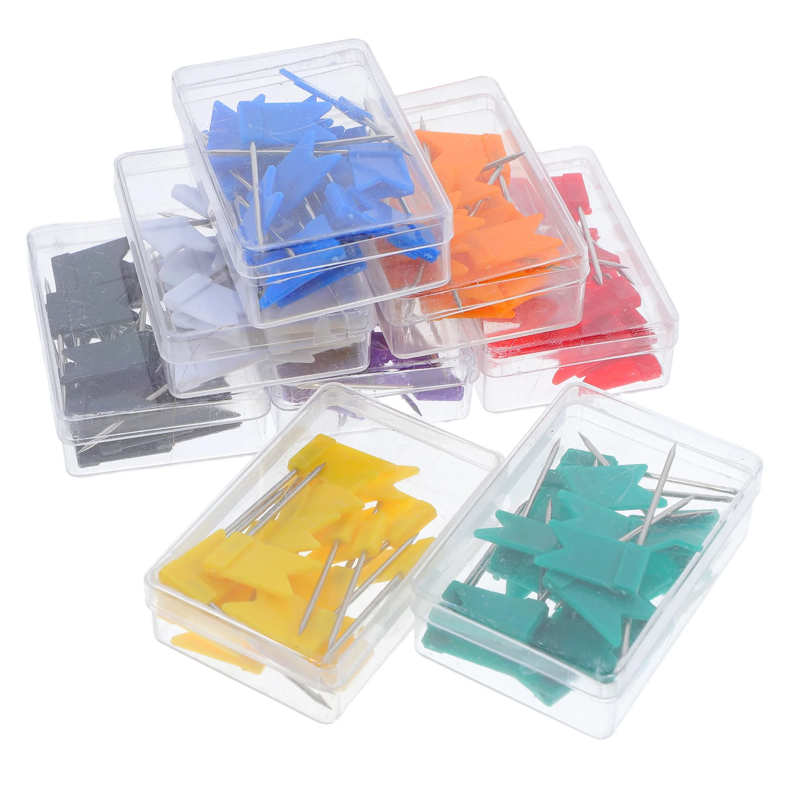 160 قطعة مجموعة دبابيس ضغط العلم خريطة بمناسبة الملونة قابلة لإعادة الاستخدام جدار ودية مكتب دراسة السفر Corkboard مسامير الإبهام الزخرفية