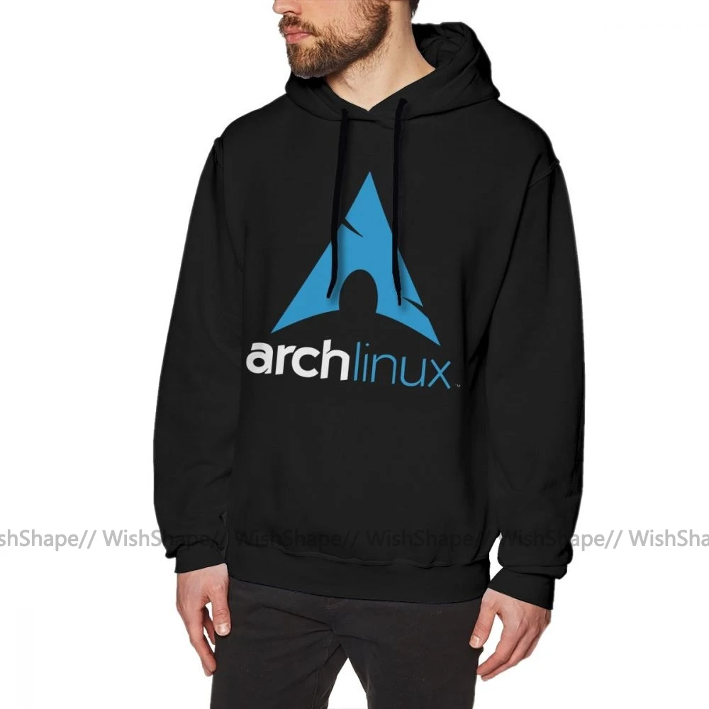 

Linux Hoodie Arch Linux Merchandise Hoodies Male Cotton Pullover Hoodie Long Sleeve Winter XL Streetwear Red Nice Hoodies