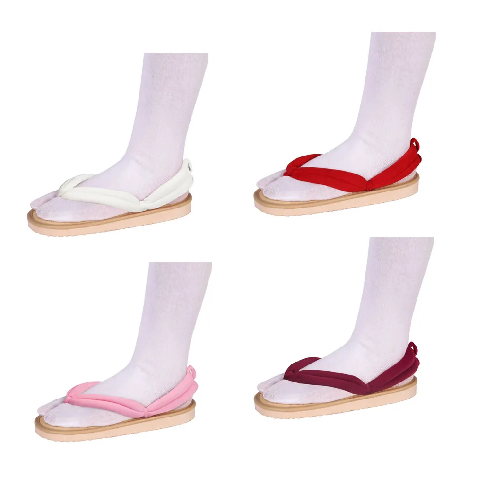 Hot Anime Cosplay Shoes Kamado Nezuko Cosplay Clogs Kimono Flip-flops Geta Slippers Shoes