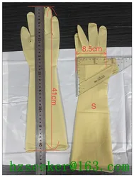 Ansell Bioclean Extra Blas (1 Pair)16 inch Disposable Latex Cleanroom  Glove ISO Class 4 & EU GMP Grade A/B  Length 400 mm