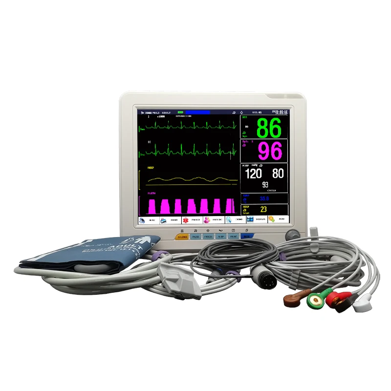 6 parameter medical use portable veterinary surgical monitor