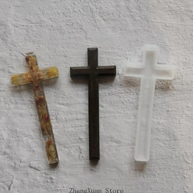 Große Silikon-Kreuze-Form für Kunst, Seife, Kerzen, Basteln, Heimdekoration, Geschenk, einfach zu verwenden, Anfängerfreundlich – Detail 5