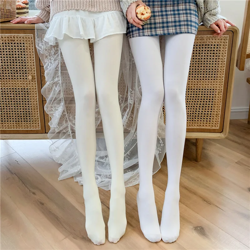 Jpanese Style Sweet Pantyhose 2022 Spring Dance Fashion Super Elastic Women Lolita White Kawaii Tights Breathable Collant Femme