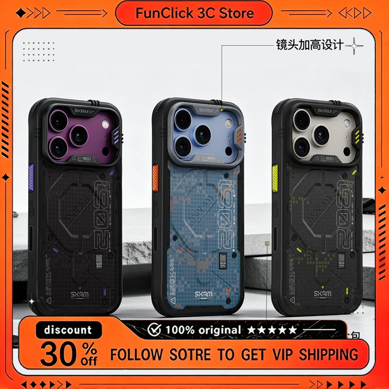 SKINARMA Case for iPhone 18 Pro Max Cooling MagSafe Shockproof Airbag Frosted Aluminum Camera Bezel Slim Cover for 17 Pro Max