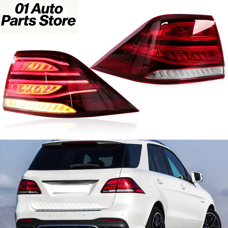 LED Tail light For Mercedes-Benz W166 GLE320 GLE350 GLE400 GLE500 GLE550 2016-2019 Tail lights Rear Lamp Driving Lamp Brake Lamp