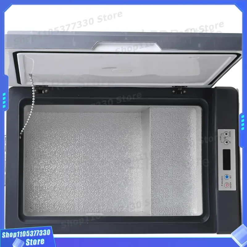 24V Portable Car Freezer Mini Refrigerator for Vehicle Camping Travel DC Power Supply Compact Cooler Box Electric Ice Chest