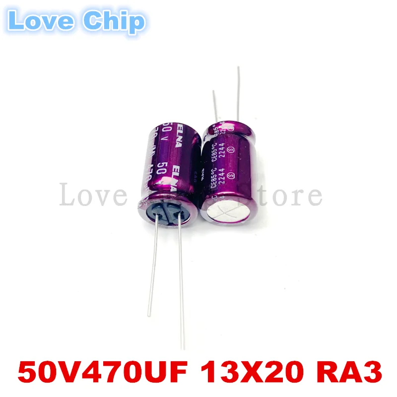 

2 шт./5 шт./10 шт. серии ELNA RA3 50V470UF 13X20MM аудиоэлектролитический конденсатор 470UF50V 13*20 мм 100% новый и оригинальный
