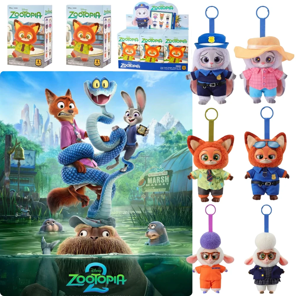 

2025 НОВИНКА Zootopia 2, виниловая серия, слепая коробка, милый персонаж мультфильма, виниловая плюшевая сумка, подвеска, игрушка, кукла, модный рождественский подарок