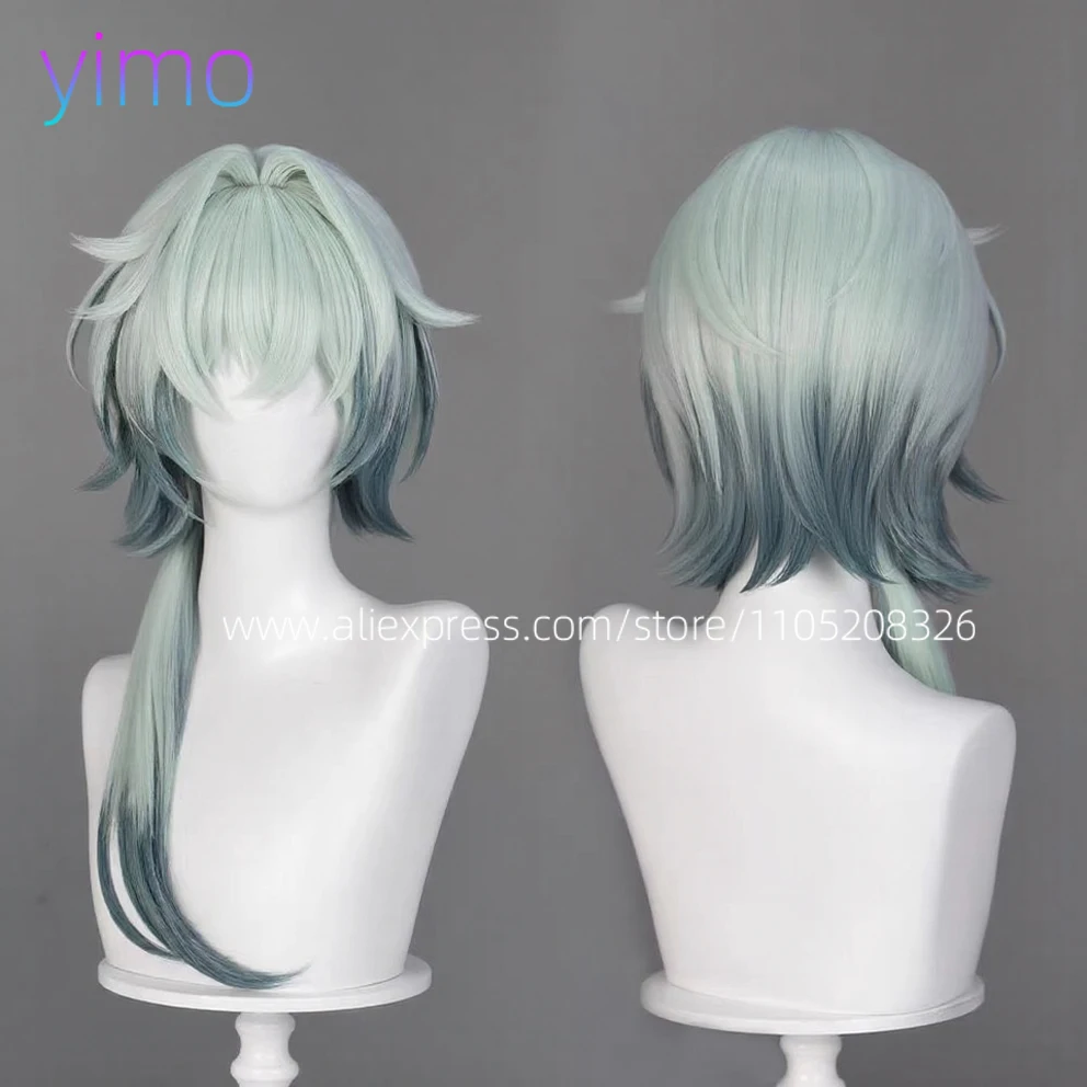 HSR Anaxa شعر مستعار كوسبلاي طويل مختلط الألوان مقاوم للحرارة شعر صناعي للهالوين