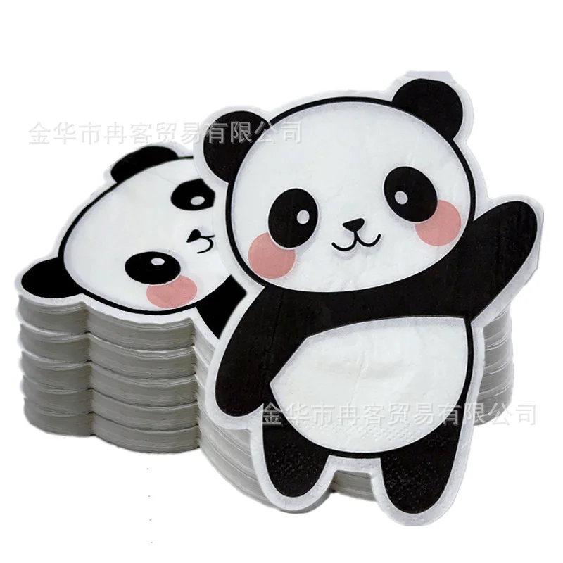 20/40/60PCS Dschungel Tier Thema Serviette Dinosaurier Panda Servietten Geburtstag Baby Shower Party Abendessen Dessert servietten – Detail 2