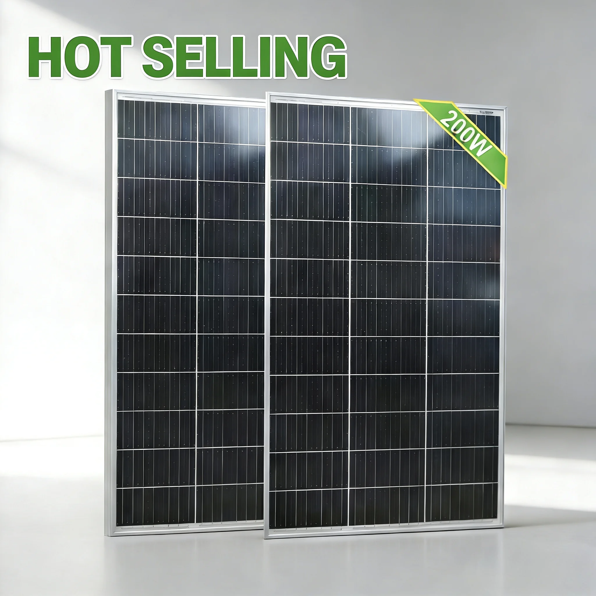 100W Starres Glas-Solarmodul, Wasserdicht, Hocheffizient, Langlebige Leistung, 18V Tragbares PV-Modul für Hausdach, Camping, Wohnmobil