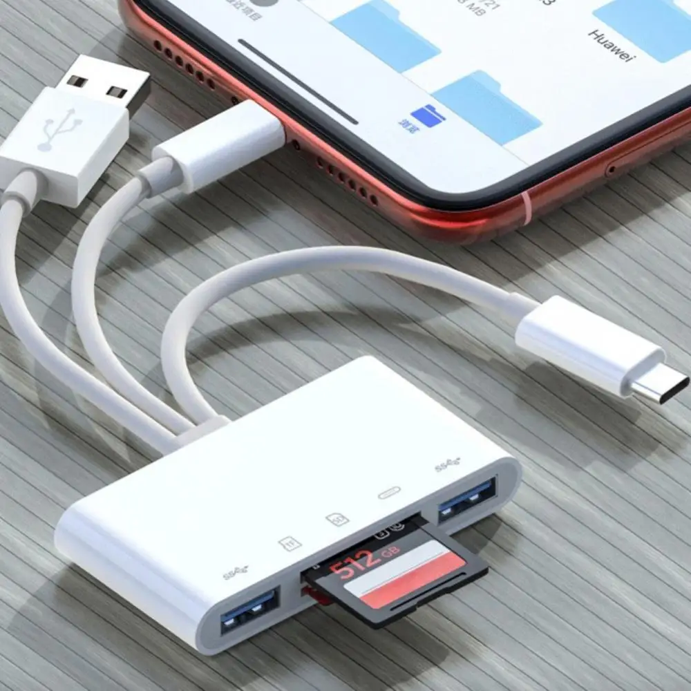 OTG USB อะแดปเตอร์มัลติเมมโมรี่กล้องสำหรับ Lightning TO Micro SD TF ชุดเครื่องอ่านการ์ดสำหรับ iPhone iPad สำหรับ Apple MacBook แล็ปท็อป Xiaomi