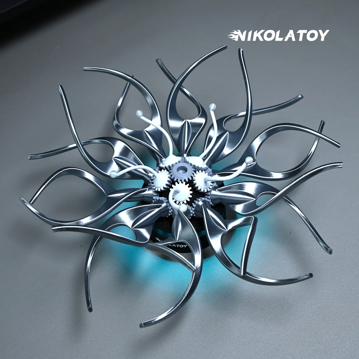 NIKOLATOY Gallery Modern Aesthetics Visual Art Flower RGB Light Belt Table Hanging Mechanical Eternal Flower