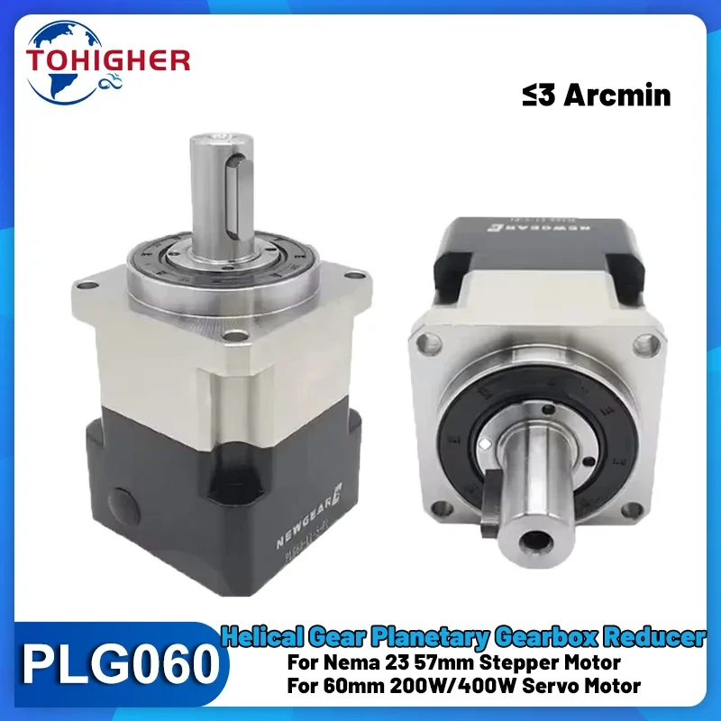 Nema23 Motor Planetary Gearbox Helical Gear Reducer Reduction Gearbox 200W/400W Servo Motor Speed Reducer High Precision