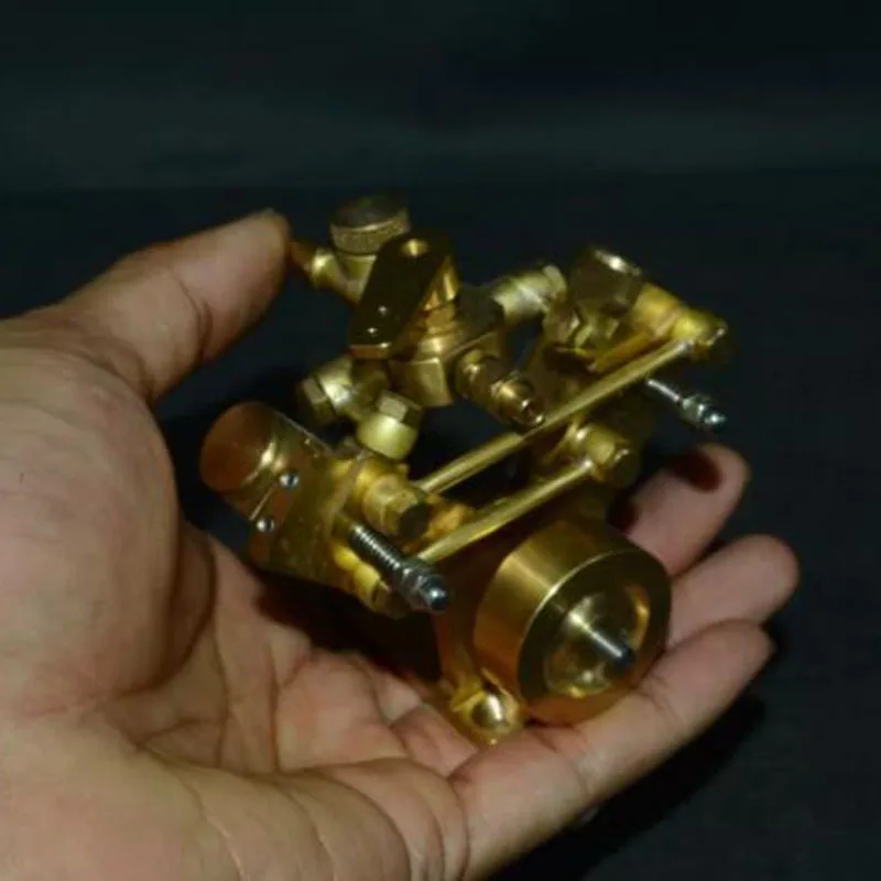 Suitable for 600-900mm boats - Fully upgraded M2B oscillating twin-cylinder steam engine model - Brass construction