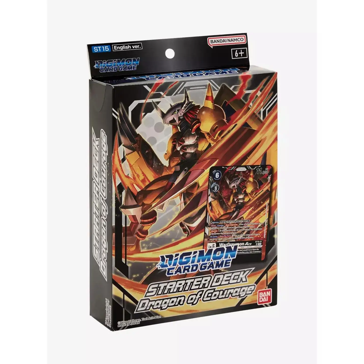Wargreymon ST-15 Starter Deck negro Dragon of Courage. DIGIMON. Bandai Mazo de inicio preconstruido en inglés. Blackfire