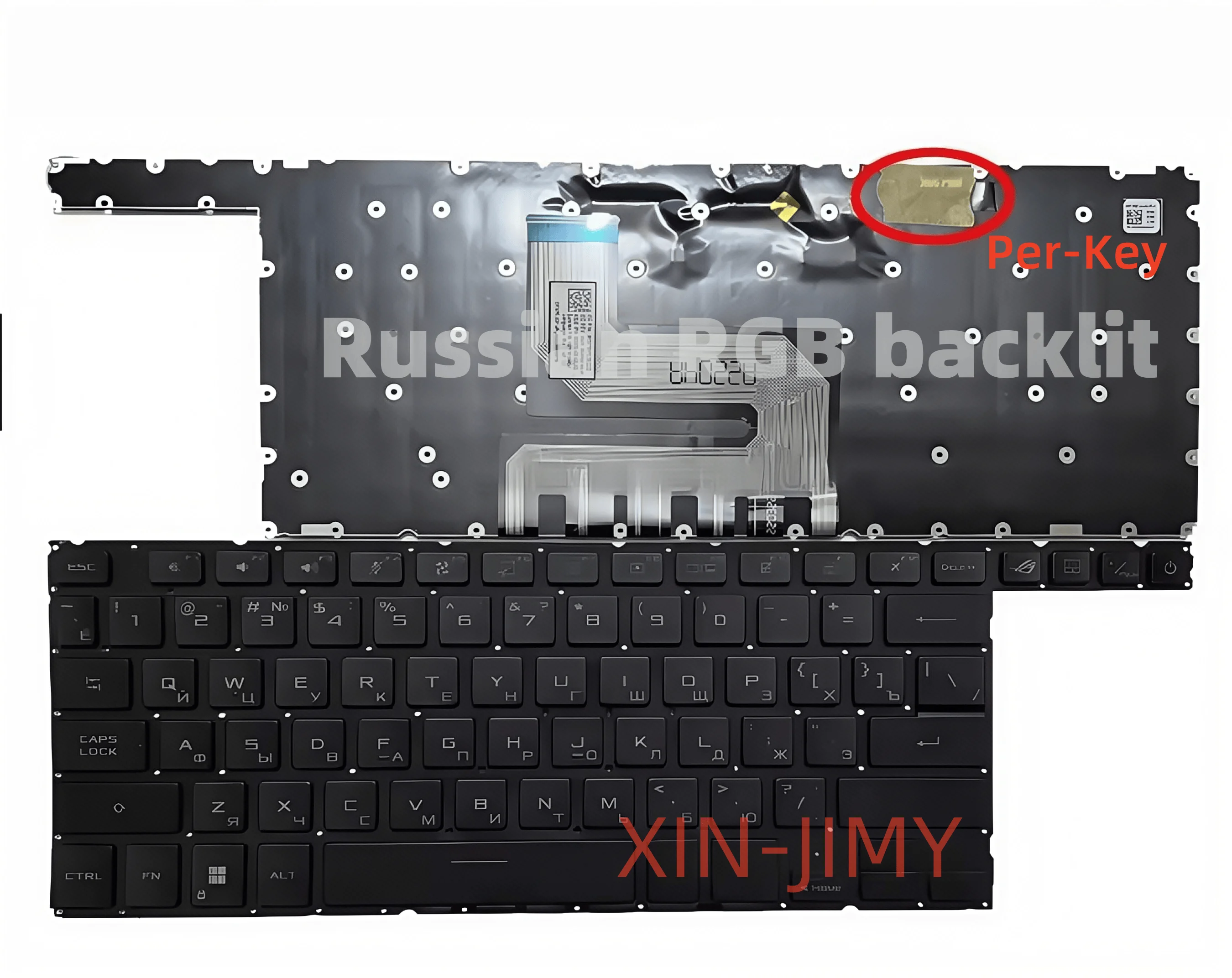Russian  RGB backlit keyboard for ASUS ROG Zephyrus GX650 GX650R GX650RX GX650RM GX650RW GX650P GX650PY GX650PZ  with Per-Key
