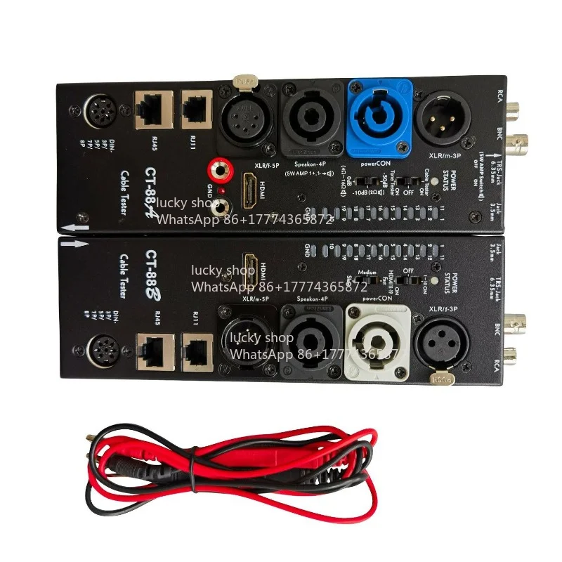 Separate Multifunctional Audio Line Tester 16-in-1 Digital Display CT-88 Automatic Line Tester