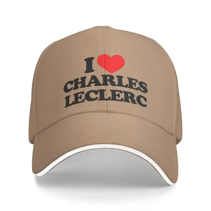 

Punk I Love Charles Leclerc Baseball Cap Women Men Adjustable Dad Hat Sports