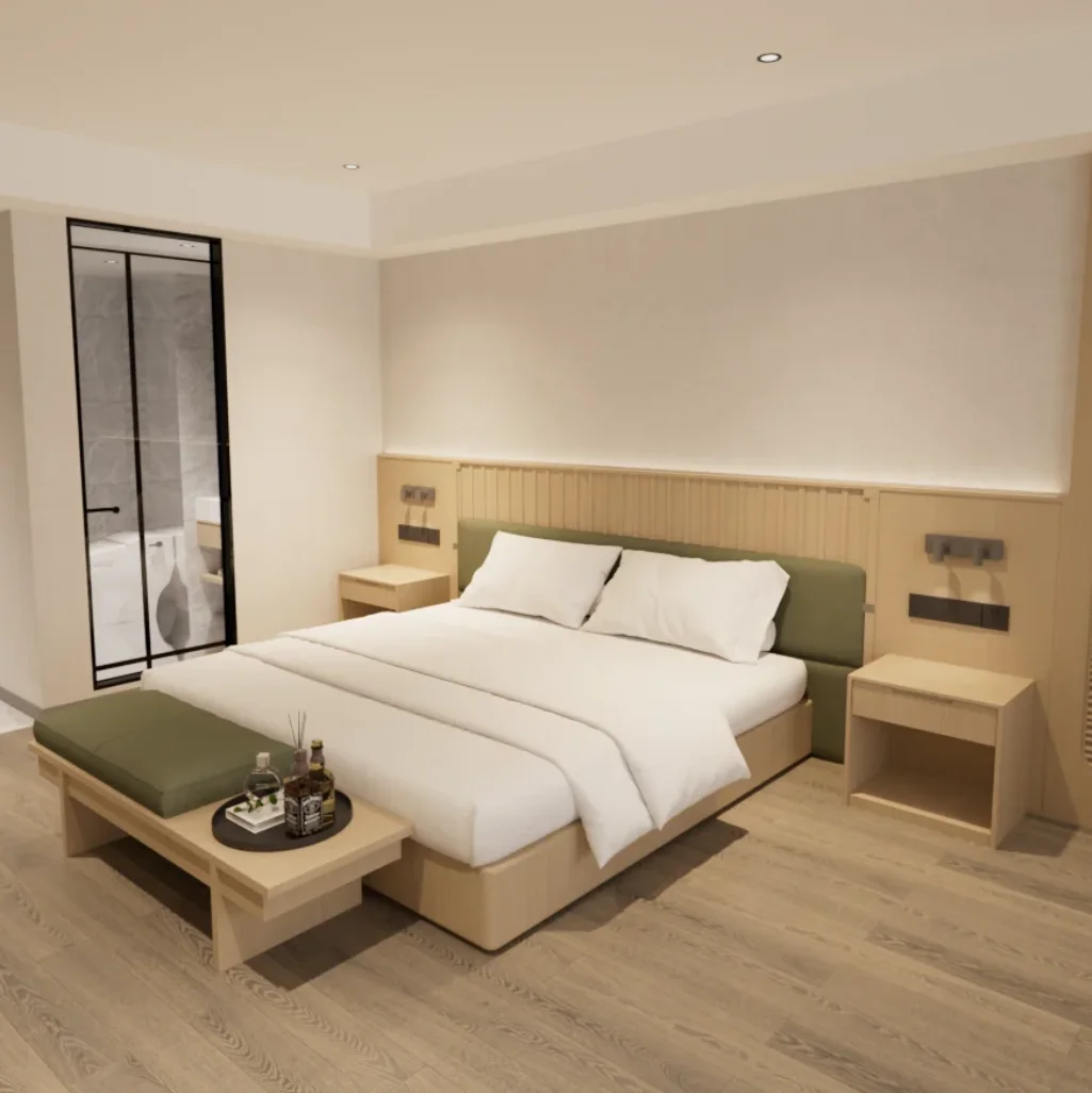 Modern Hotel Furniture 5 Star Bedroom Sets Europe Wood Five Star Hotel Furniture Villa Hotel King Size Double Bed