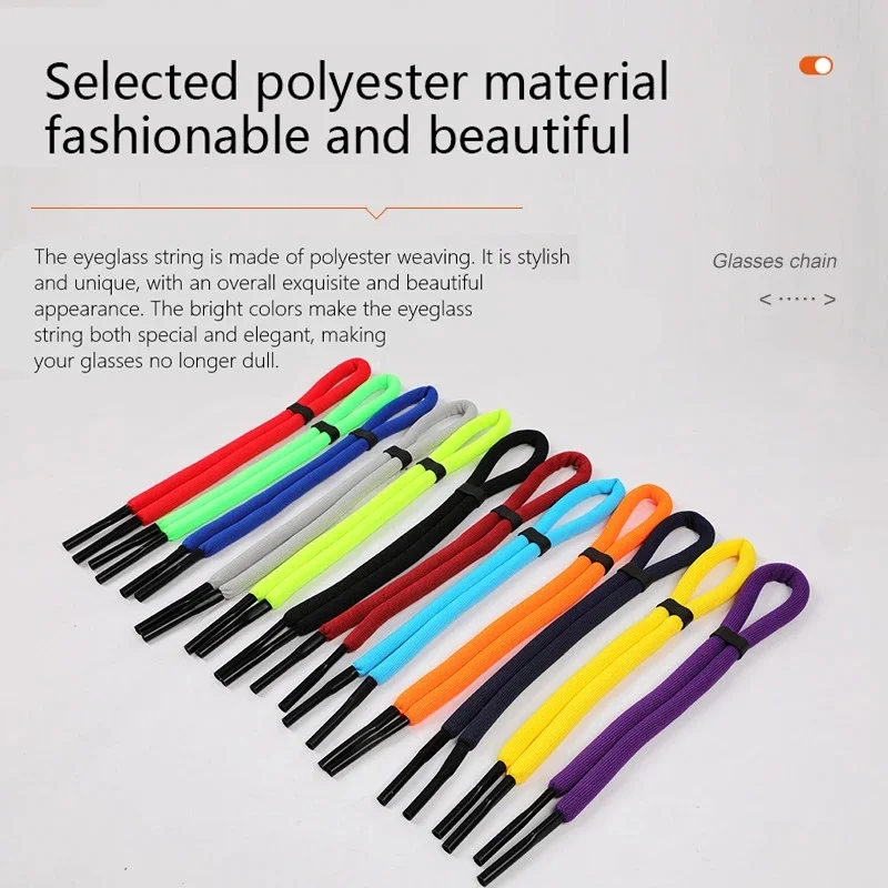 Nylon Eyeglass Lanyard Non Slip Anti Lost Glasses Strap Durable Sports Sunglasses Neck Rope Outdoor Eyewear Retainer Unisex