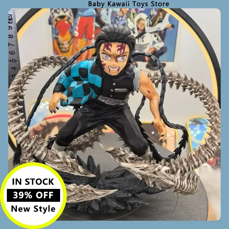 

New Anime Ghost Slayer Gk Ghost King Form Charcoal Jiro Scene Statue Box Handheld Model Desktop Collection Ornaments Cartoon