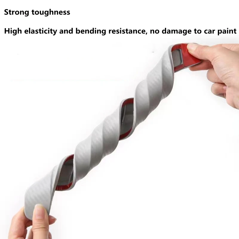 2/4PCS Car Front and Rear Bumper Anti-Collision Strip Door Body Anti-Scratch Anti-Collision Protection Sticker Car Accessories 4