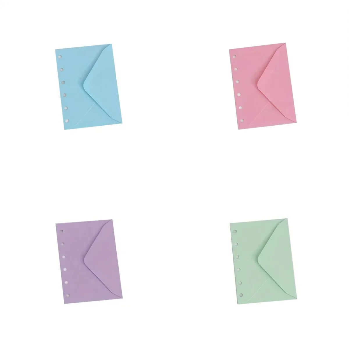 

20 Pcs Cash Envelopes 6-Hole Money Envelopes A7 Binder Budget Envelopes for Budgeting, Tracking, Saving, Recording