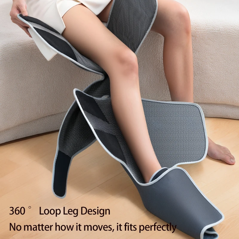 Leg Massager with Heat Compress and Air Squeezing Technology for Muscle Recovery and Pain Relief Leg Massager