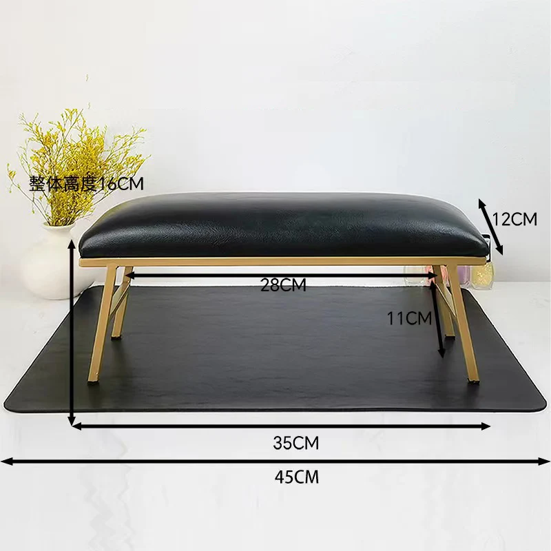 

Black Set Nail Hand Rest Set Nail Cushion Pillow Manicure Stand Are Rest for Nails Nail Table Manicure Table Nail Mat