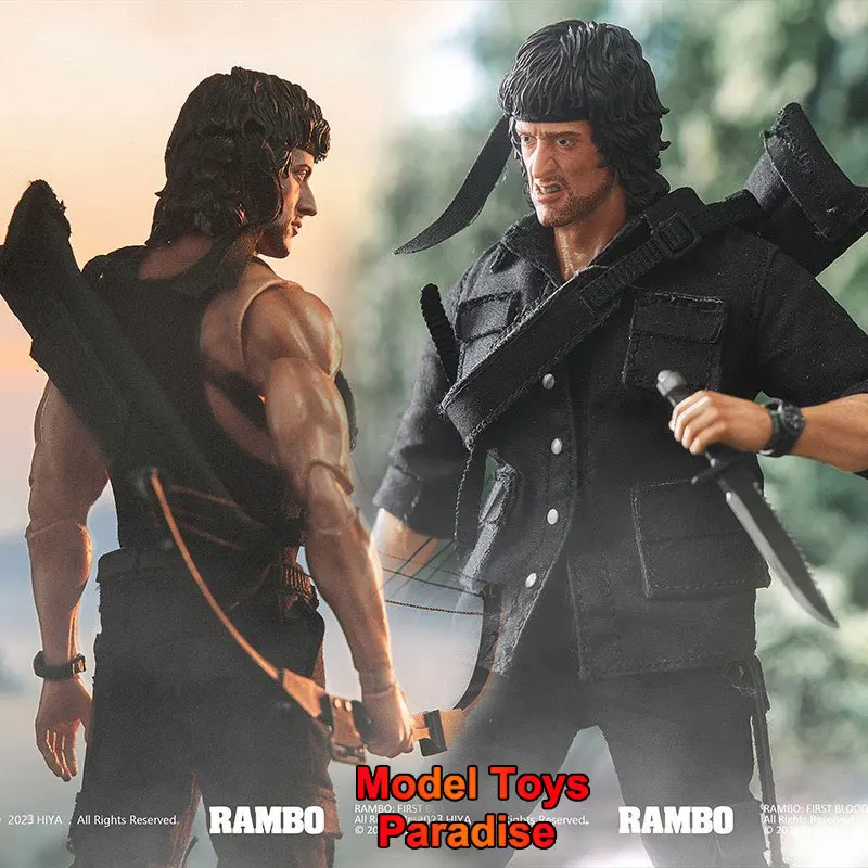 Original HIYA 1/12 Men Soldier Rambo Vietnam War Military Stallone Full Set 6inch Action Figure Collectible Toys Gifts