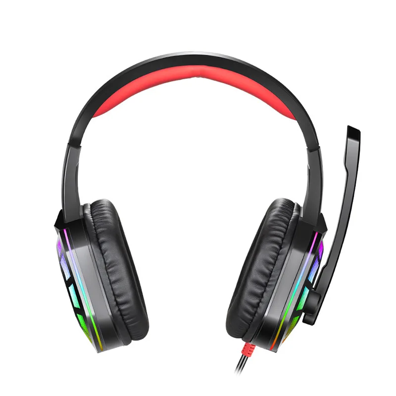 

head-mounted game headset, e-sports luminous headset, colorful lights effect heavy bass