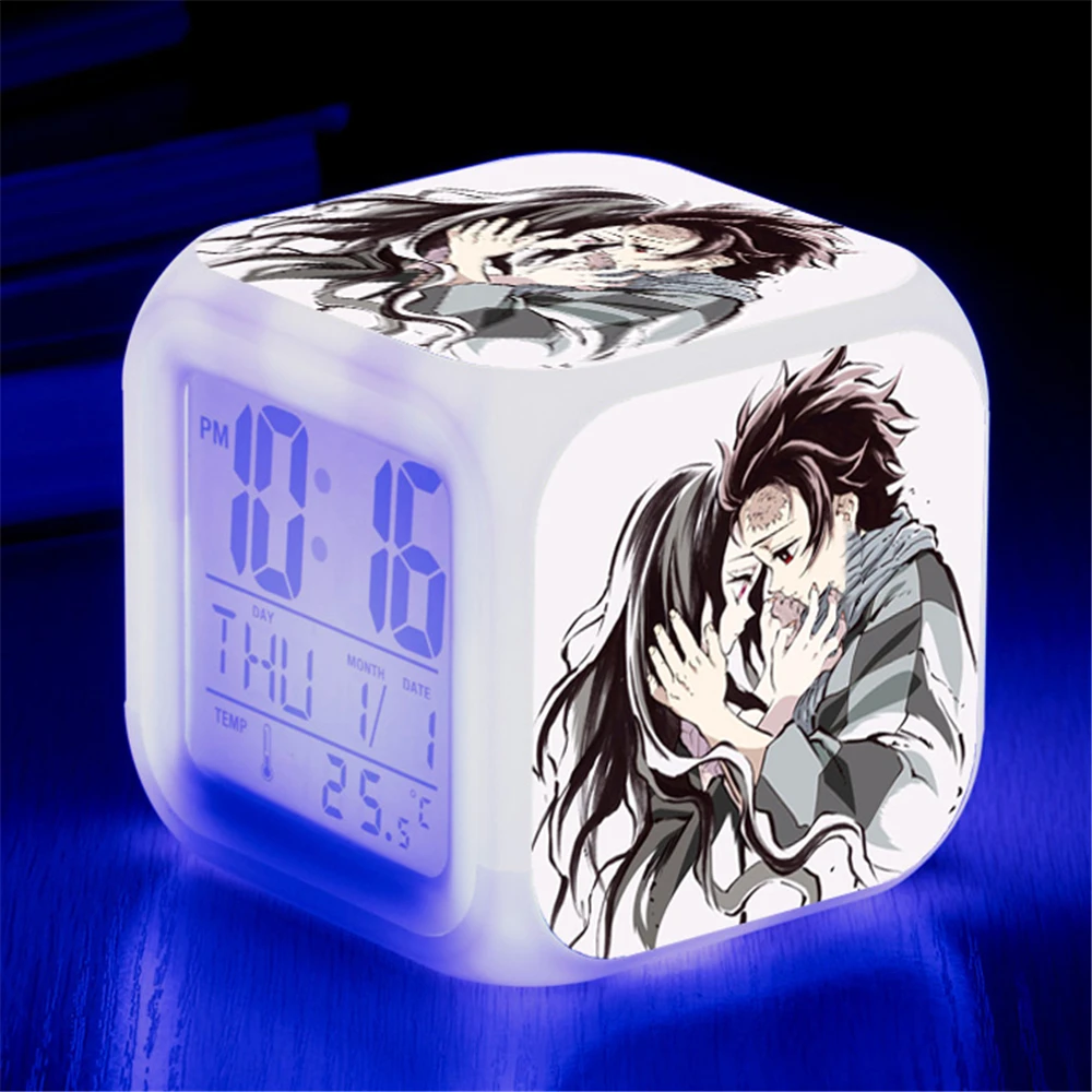 Demon Sayer Kamado Nezuko Agatsuma Zenitsu Tomioka Giyuu การพูดเกินจริง Shinobu Rengoku Kyoujuro Sabito Akaza Alarm Clocks รูปตุ๊กตา