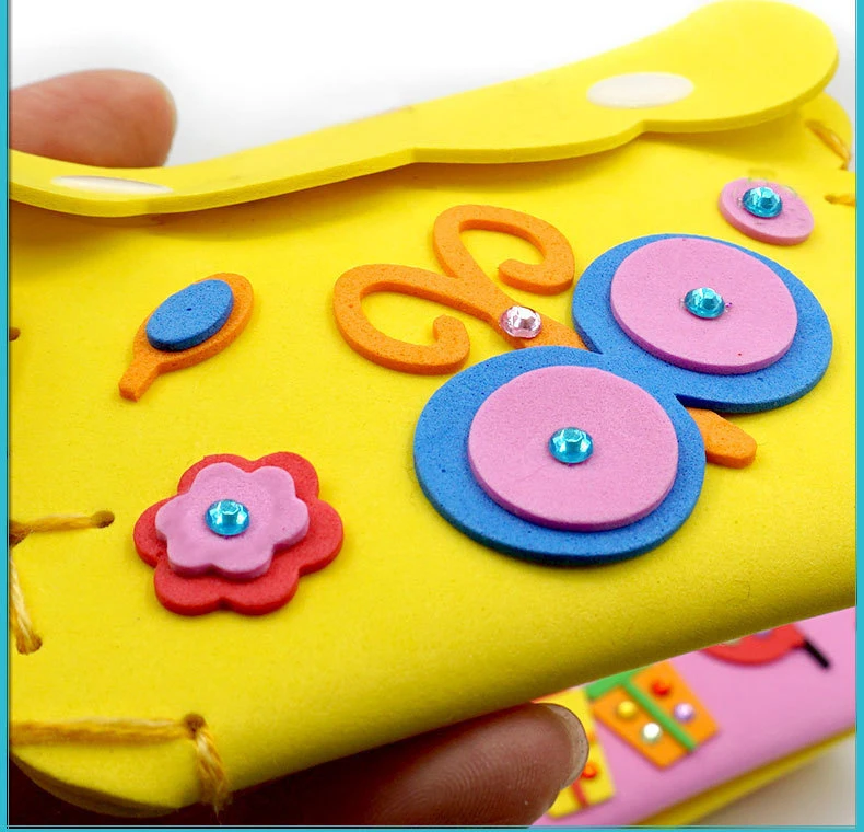 5-teiliges Set zum Selbst Nähen von Handtaschen Nähset für Mädchen Anfänger-Zubehör Party-Geschenke Gruppenaktivitäten Projekt Spielzeug Geschenk – Detail 10