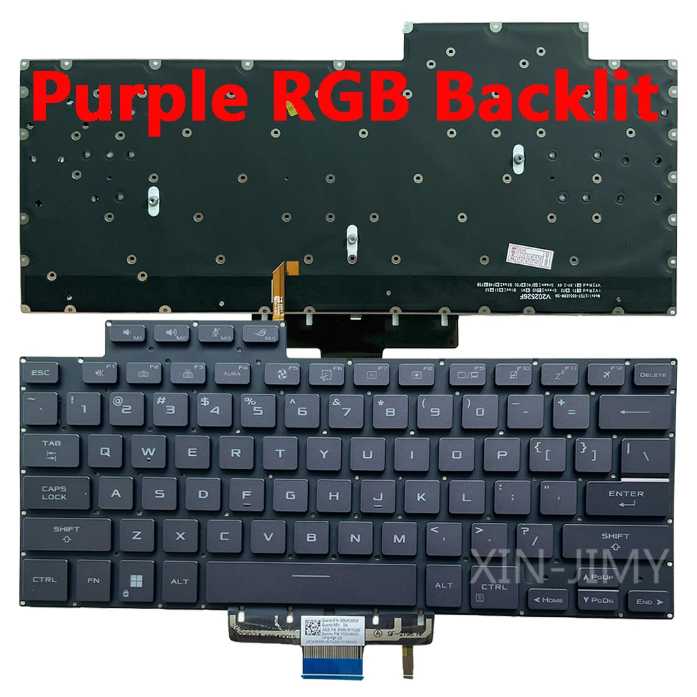 GU603 US RGB Backlit Keyboard For ASUS ROG Zephyrus G16 GU603 GU603HM GU603HE GU603ZW G15 GA503Q GA503QR GA503QS GA503QM Purple