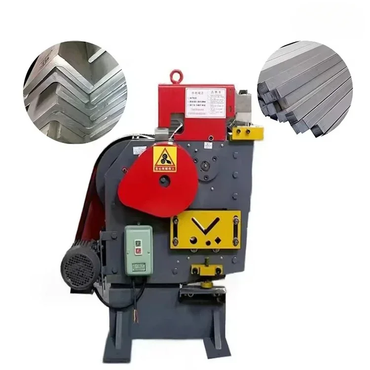 Small Metal Combined  Electric Angle Iron Punching Machine Hydraulic Punching And Shearing Machine