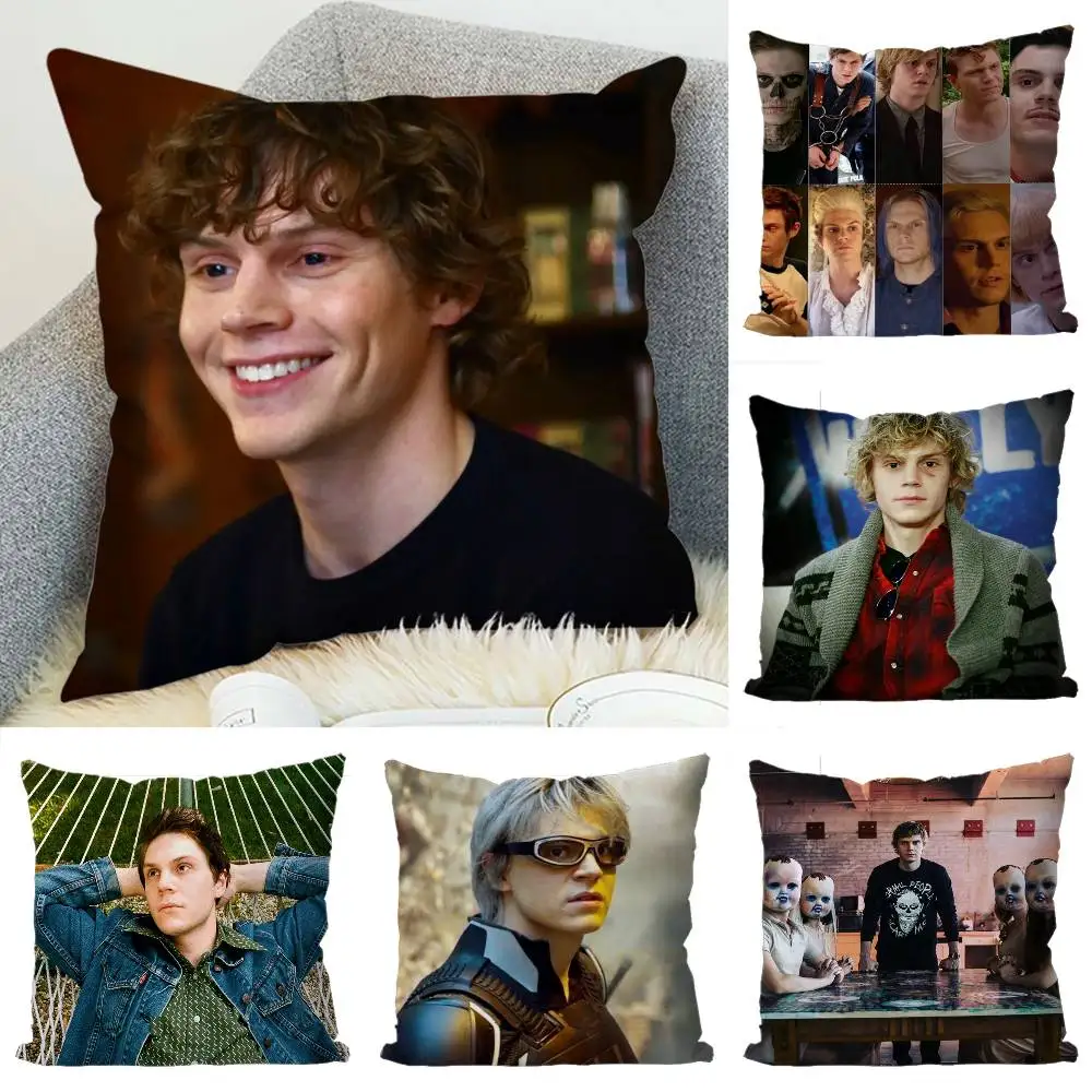 

E-Evan Peters Pillow Case Luxury Double-sided For Car Pillows 45x45 Cushions Cover Home And Decoration Sofa Pillowcase 50x50
