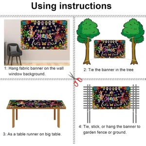 Mexikanischer Tag des toten Hintergrund 12 Hauptverkäufe Mexikanischer Stempel - №3