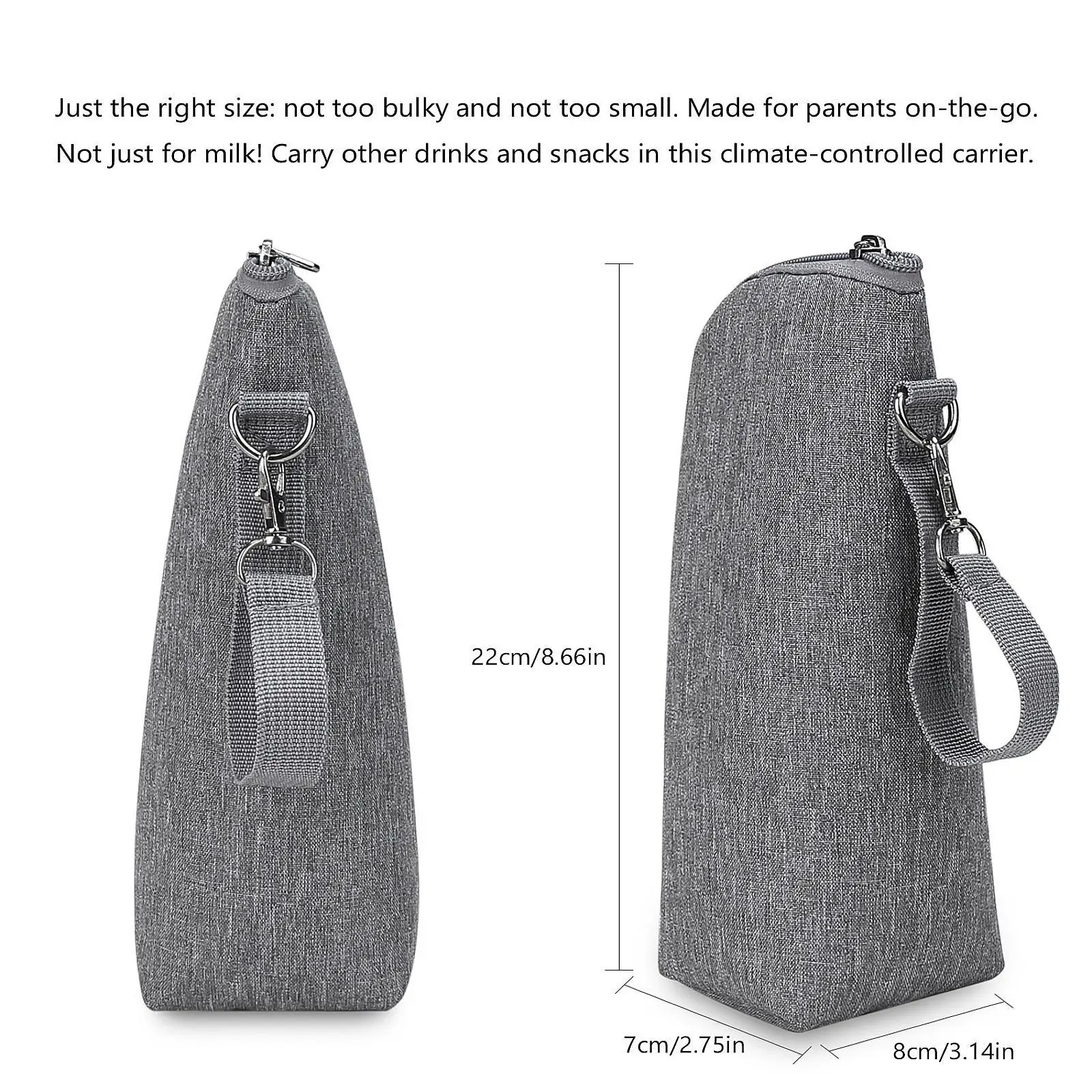 Baby Bottle Tote Bag for Nursing Mom Thermal Portable Nursing Bottle Cooler