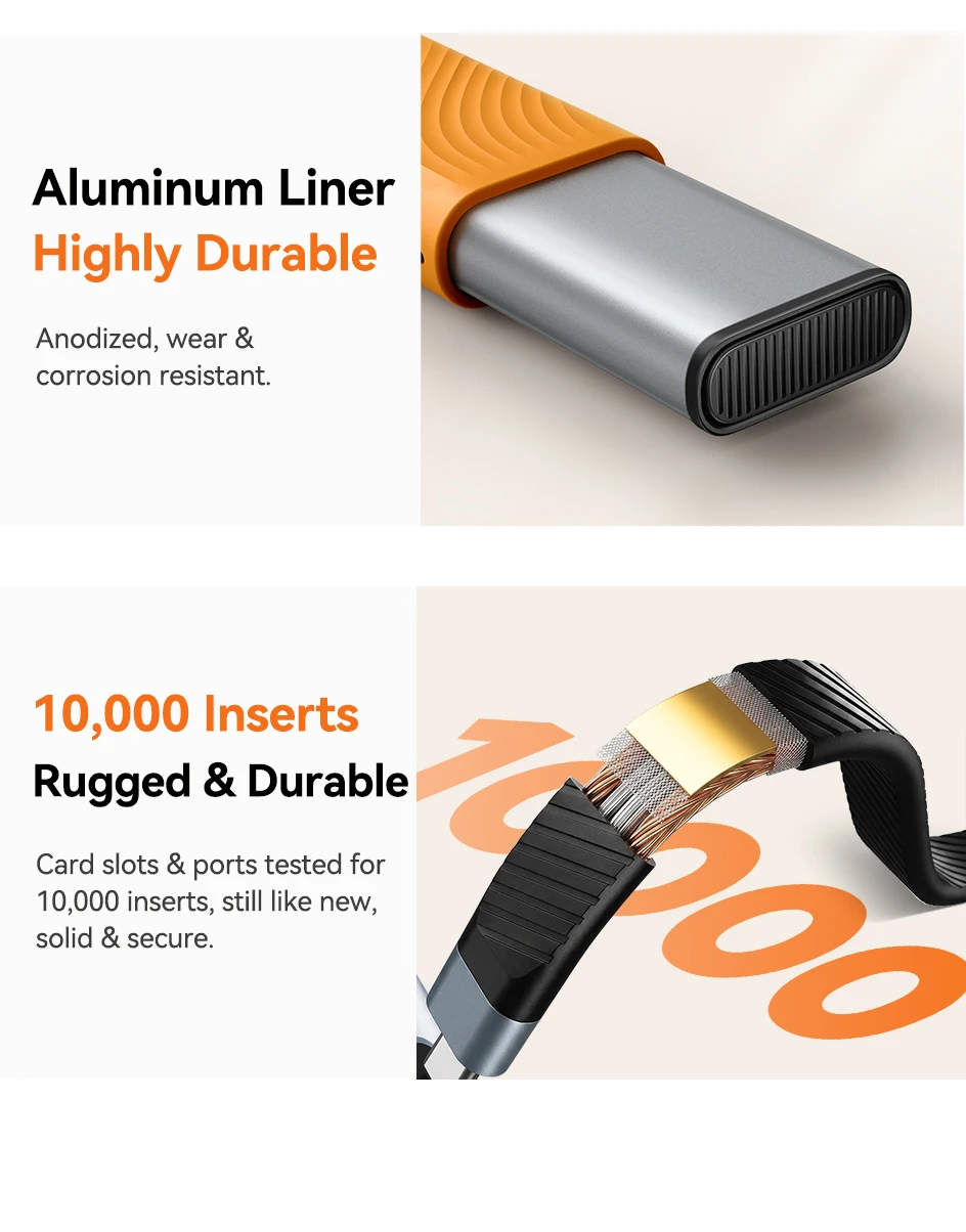 Yottamaster USB-C Kartenleser Aufbewahrungsbox Hochgeschwindigkeits-Speicherkarten-Etui OTG-Adapter 10-Fach-Halter für Kameras SD TF Kartenhalter – Detail 20