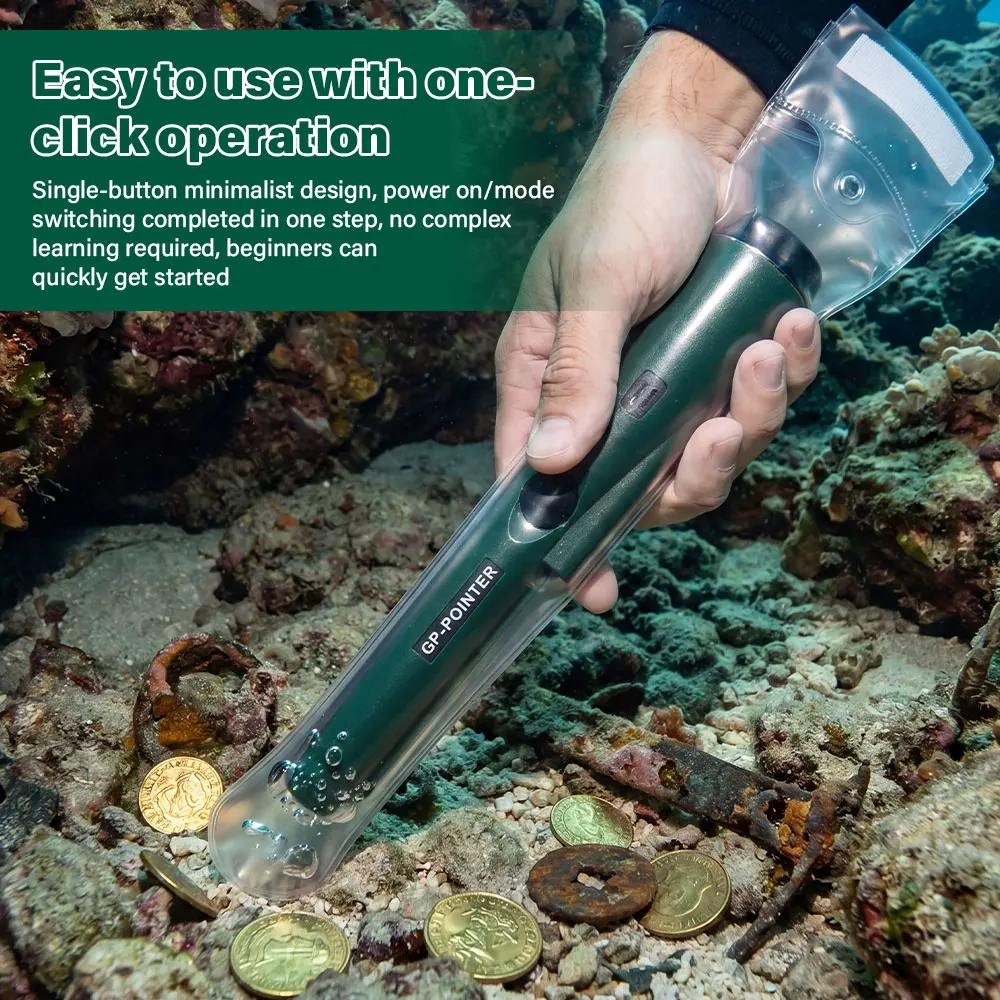 Metal Detector Pinpointer Waterproof Handheld Pin Pointer Wand Golden Treasure Hunting Unearthing Tool Accessories