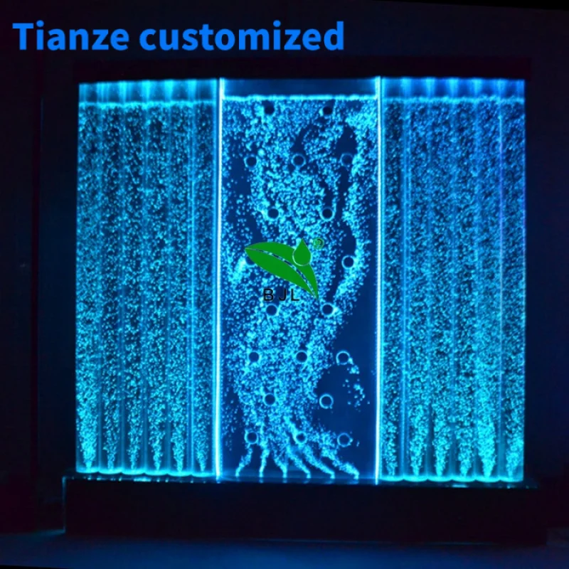 (Dostosowane) dostosowane do potrzeb klienta akrylowe tańczące fontanny wodnej bąbelkowe ścienne przegródki do pokoju ekrany